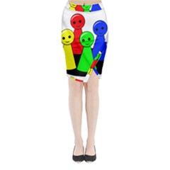 Don t Get Angry Midi Wrap Pencil Skirt by Valentinaart