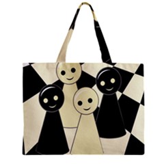 Chess Pieces Zipper Mini Tote Bag by Valentinaart