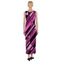 Magenta pattern Fitted Maxi Dress View2