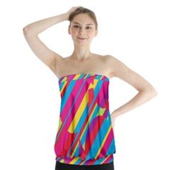 Colorful summer pattern Strapless Top