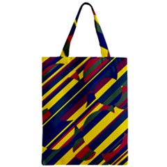 Colorful Pattern Zipper Classic Tote Bag by Valentinaart