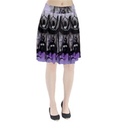 Suspension Pleated Mesh Skirt