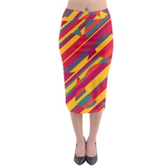 Colorful Hot Pattern Midi Pencil Skirt by Valentinaart