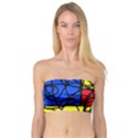 Yellow abstract pattern Bandeau Top View1