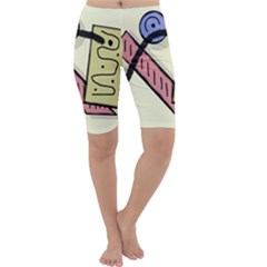 Decorative abstraction Cropped Leggings 