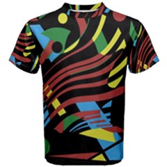 Colorful Decorative Abstrat Design Men s Cotton Tee by Valentinaart