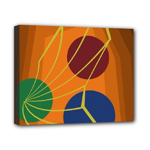 Orange Abstraction Canvas 10  X 8  by Valentinaart