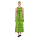 Green pattern Sleeveless Maxi Dress View2