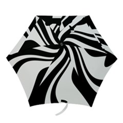 Black And White Pattern Mini Folding Umbrellas by Valentinaart