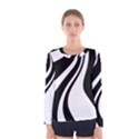 Black and white pattern Women s Long Sleeve Tee View1