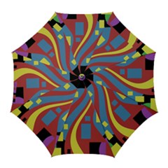 Colorful abstrac art Golf Umbrellas