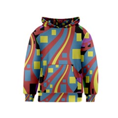 Colorful abstrac art Kids  Pullover Hoodie