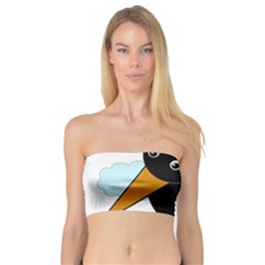 Black Raven Bandeau Top by Valentinaart