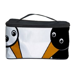 Black and white birds Cosmetic Storage Case