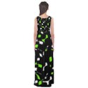 Green, black and white pattern Empire Waist Maxi Dress View2