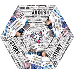 Hillary 2016 Historic Newspaper Collage Mini Umbrella by blueamerica