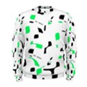 Green, black and white pattern Men s Sweatshirt View1