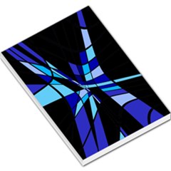 Blue Abstart Design Large Memo Pads