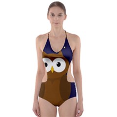 Cute Owl Cut-out One Piece Swimsuit by Valentinaart