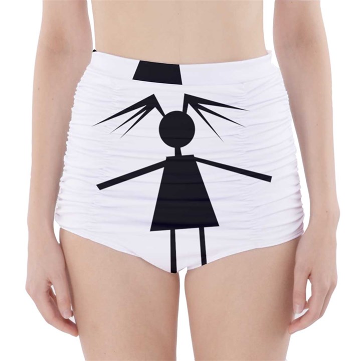 Teenage girl High-Waisted Bikini Bottoms