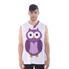 Purple transparetn owl Men s Basketball Tank Top