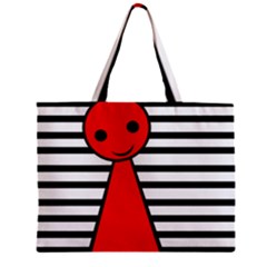Red Pawn Zipper Mini Tote Bag by Valentinaart