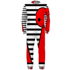 Red Pawn Onepiece Jumpsuit (men)  by Valentinaart