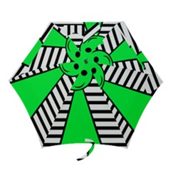 Green Pawn Mini Folding Umbrellas by Valentinaart