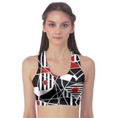 Artistic Abstraction Sports Bra by Valentinaart