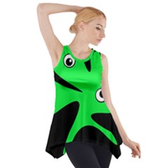 Green Amoeba Side Drop Tank Tunic by Valentinaart