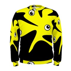 Yellow Amoeba Men s Sweatshirt by Valentinaart