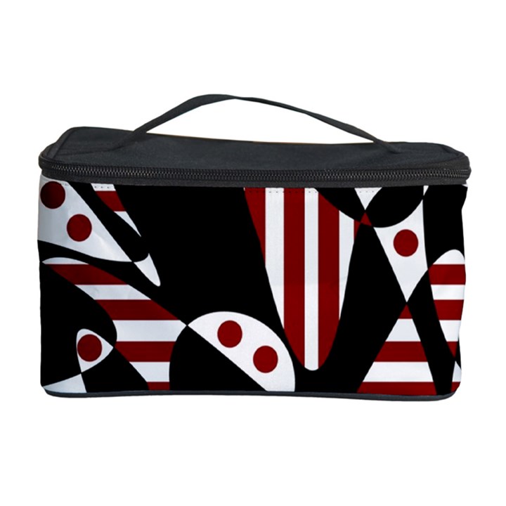 Red, black and white abstraction Cosmetic Storage Case