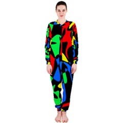 Colorful Abstraction Onepiece Jumpsuit (ladies)  by Valentinaart