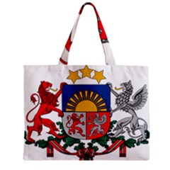 Coat Of Arms Of Latvia Zipper Mini Tote Bag by abbeyz71