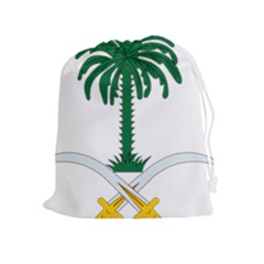 Emblem Of Saudi Arabia  Drawstring Pouches (extra Large) by abbeyz71