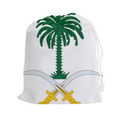 Emblem Of Saudi Arabia  Drawstring Pouches (xxl) by abbeyz71