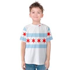 Flag Of Chicago Kid s Cotton Tee