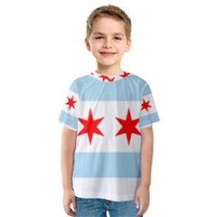 Flag Of Chicago Kid s Sport Mesh Tee