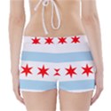 Flag Of Chicago Boyleg Bikini Wrap Bottoms View2