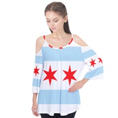 Flag Of Chicago Flutter Tees