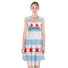 Flag Of Chicago Racerback Midi Dress