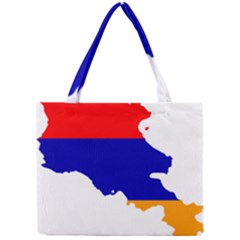 Flag Map Of Armenia  Mini Tote Bag by abbeyz71