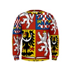 Coat Of Arms Of The Czech Republic Kids  Sweatshirt by abbeyz71