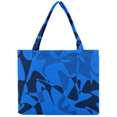 Blue Pattern Mini Tote Bag by Valentinaart