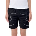 Sleeping face Women s Basketball Shorts View1