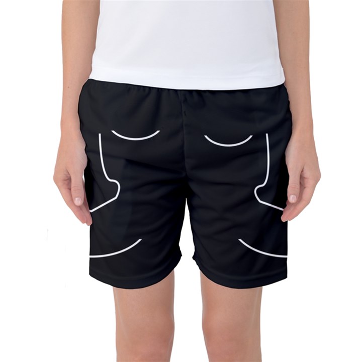 Sleeping face Women s Basketball Shorts