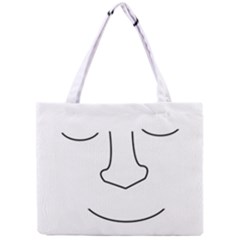 Sleeping Face Mini Tote Bag by Valentinaart