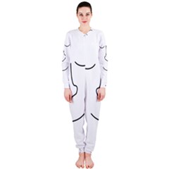 Sleeping Face Onepiece Jumpsuit (ladies) 