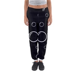 Black And White Bubbles Women s Jogger Sweatpants by Valentinaart