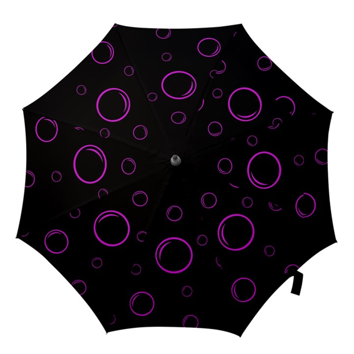 Purple bubbles  Hook Handle Umbrellas (Medium)